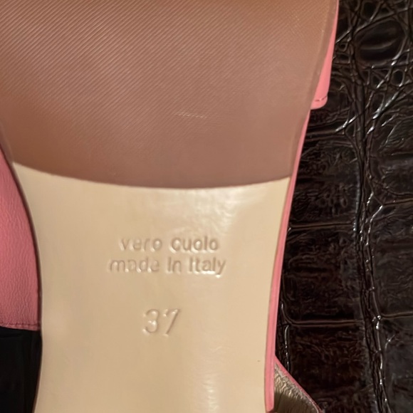 Le Chateau Pink/Rose LUXE Leather Strappy Heel. Made in Italy. EU 37 - Picture 7 of 10